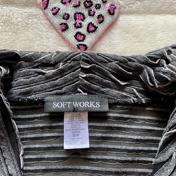 Soft Works Ladies Waterfall Cardigan - Picture 4 of 8